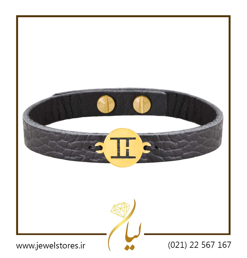 دستبند طلا مردانه نماد ماه خرداد