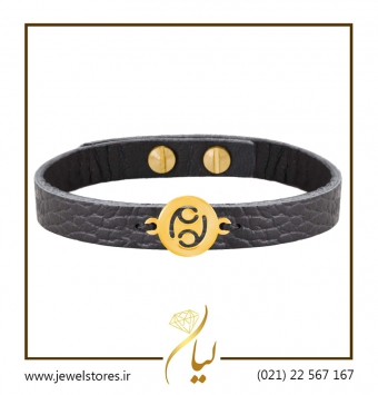 دستبند طلا مردانه نماد ماه تیر